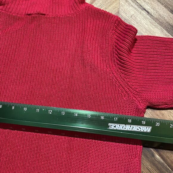 Talbots Sweater Cowl Neck Cotton Modal Blend Knit Heavyweight Womens Small New - Picture 6 of 8